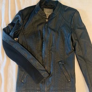 Maurice’s black faux leather jacket size XS